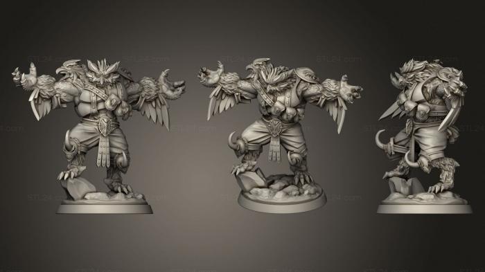 Figurines heroes, monsters and demons (Rapsa, STKM_3298) 3D models for cnc